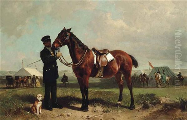 The Horse Fair Oil Painting by Anton Mauve