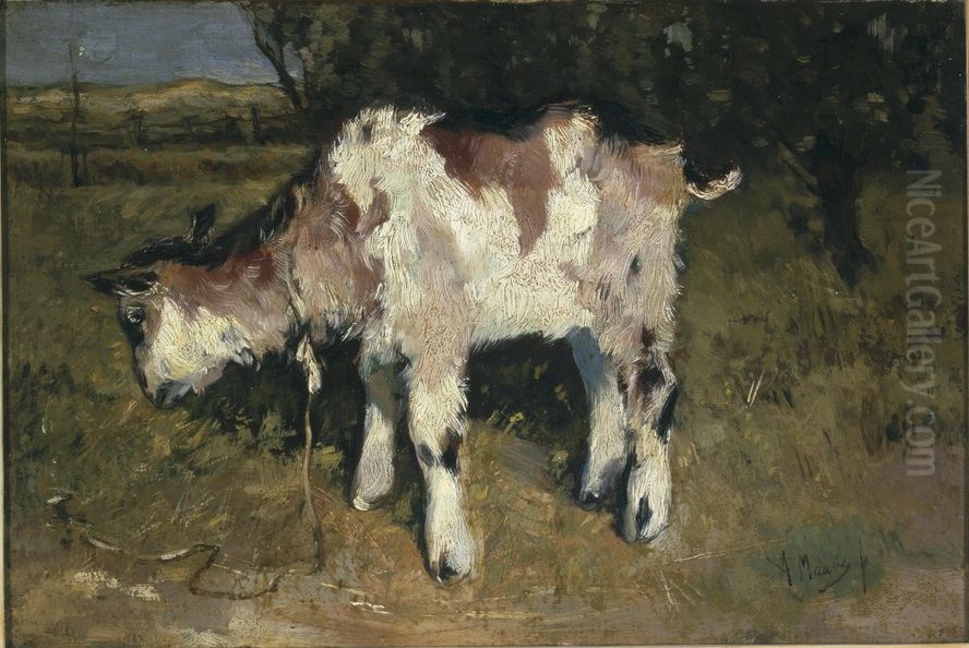 Geitje Oil Painting by Anton Mauve