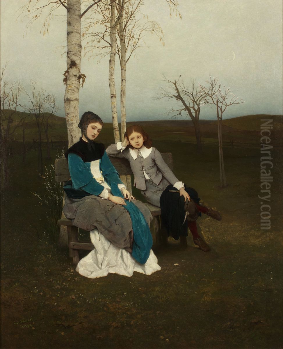 Adagio Oil Painting by Gabriel von Max