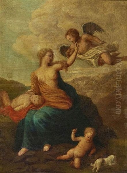 The Heavenly And Earthly Love Oil Painting by Constance Marie Mayer-Lamartiniere