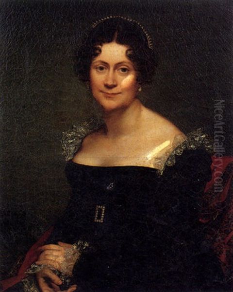 Portrait D'ange Lucie Scholastique Anceaume Oil Painting by Constance Marie Mayer-Lamartiniere