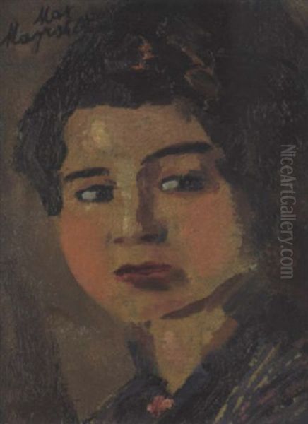 Die Opersangerin Maria Cebotari Als Cio-cio San In Puccinis Madame Butterfly Oil Painting by Max Mayrshofer