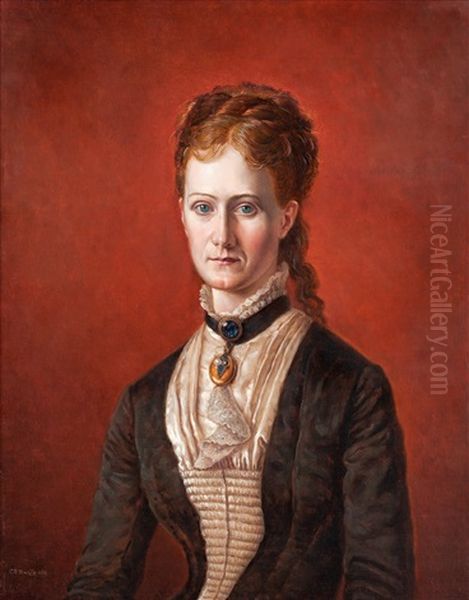 Sittande Kvinna Oil Painting by Carl Peter Mazer