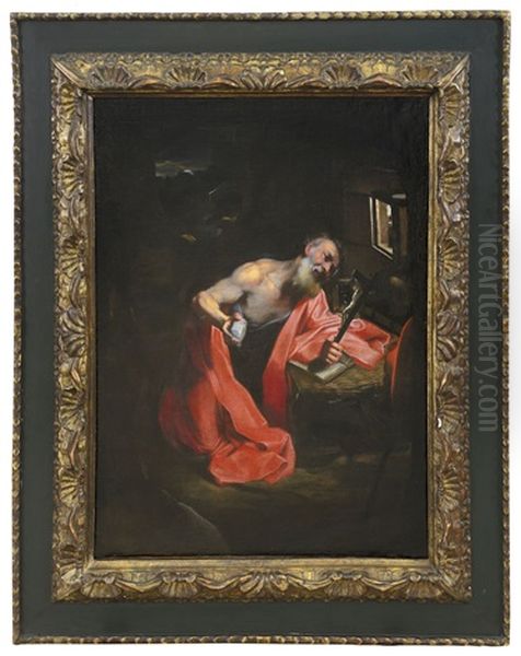 San Gerolamo Penitente Oil Painting by Ventura Mazza