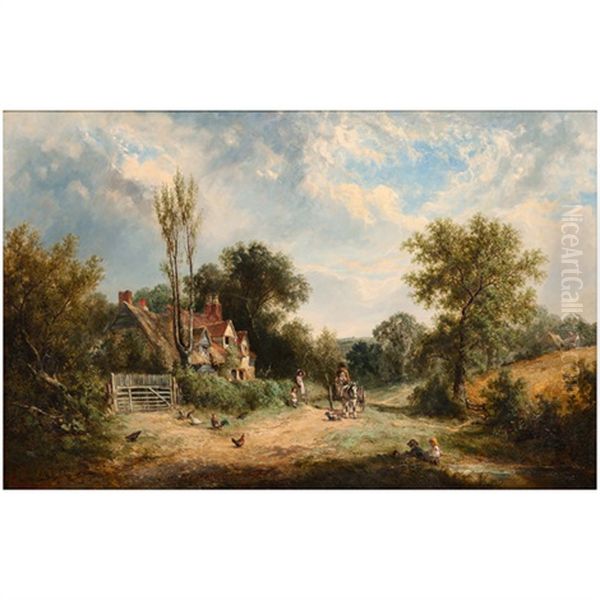 Lane Near Upminster, Essex Oil Painting by James Edwin Mcburney