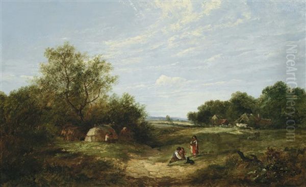 Gipsy Encampment Oil Painting by James Edwin Mcburney