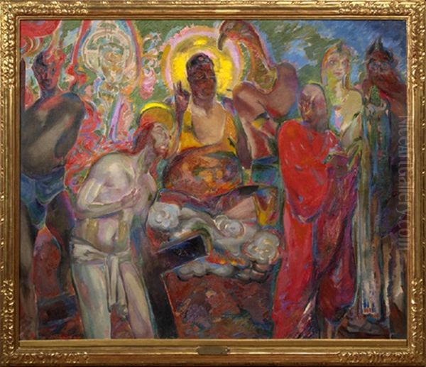 Men's Gods Oil Painting by Henry McCarter