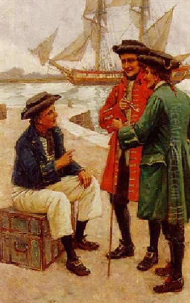 The Sailor's Yarn Oil Painting by Arthur David Mccormick