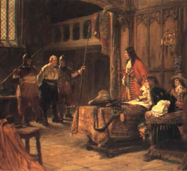 The Spy Oil Painting by Arthur David Mccormick