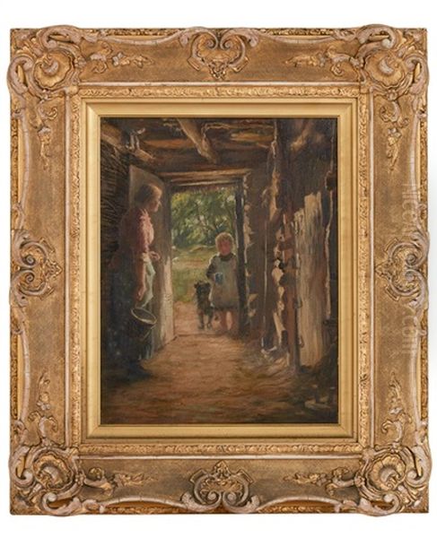 In The Doorway Oil Painting by Tom Mcewan