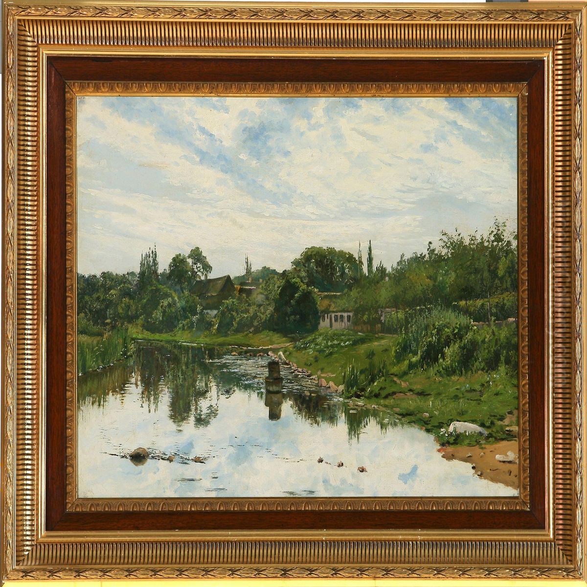 View From Susaen AtLille Naestved Oil Painting by Rudolf Bertelsen