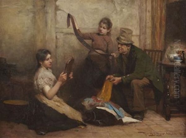 Travelling Salesman Oil Painting by Robert McGregor