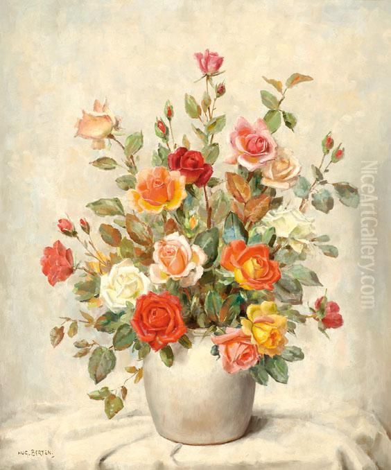Roses Oil Painting by Hugo Berten