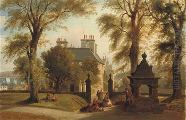 Wellpark House, Greenock Oil Painting by David Maitland Mckenzie