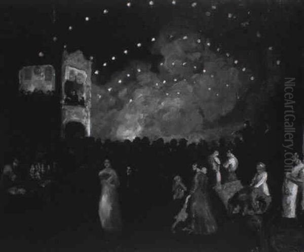 Italian Festival Oil Painting by Howard McLean