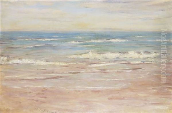 Carnoustie Bay, Scotland Oil Painting by William McTaggart