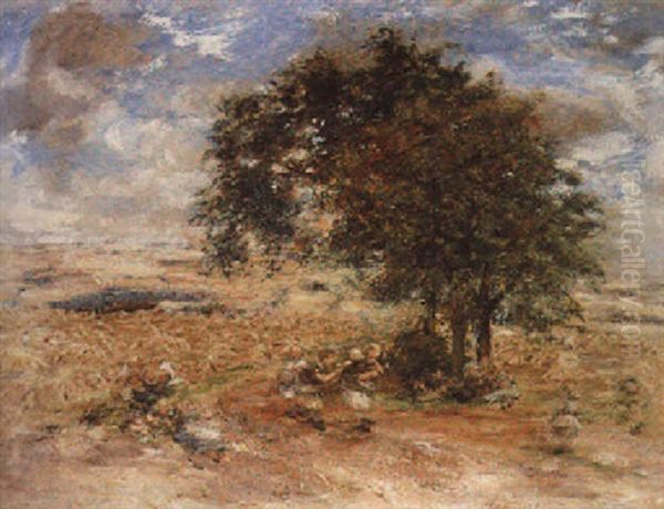 A Showery Harvest Day Oil Painting by William McTaggart