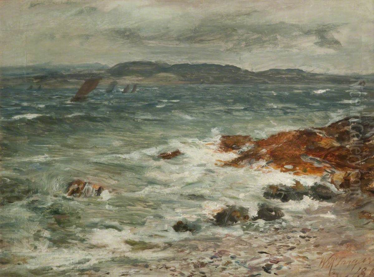 A Breezy Day Off Campbeltown Oil Painting by William McTaggart