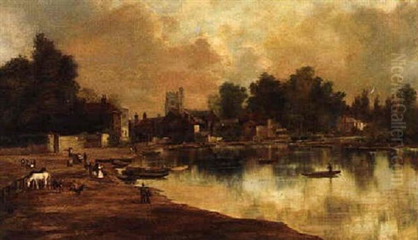 The Bend In The River Oil Painting by Arthur Joseph Meadows