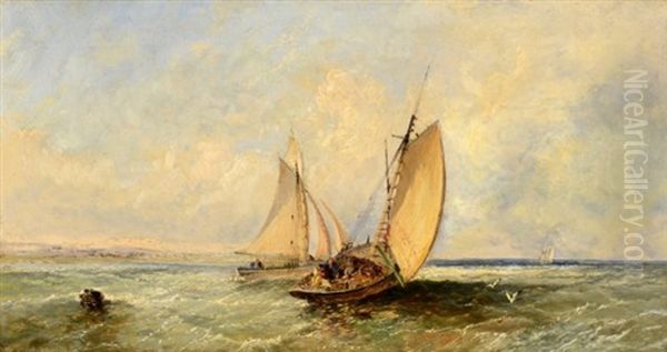 Seascape Oil Painting by James Edwin Meadows