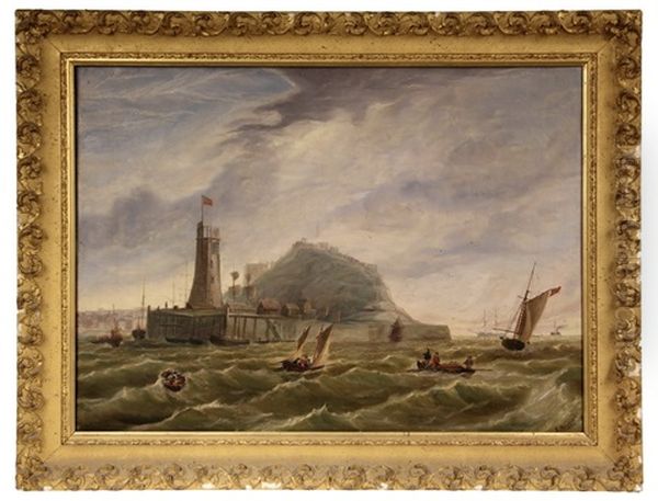 Lighthouse Sideros, Corfu Oil Painting by James Edwin Meadows