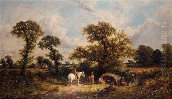 The Gypsy Shelter Oil Painting by James Edwin Meadows