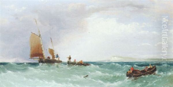 A Fresh Breeze Oil Painting by James Edwin Meadows