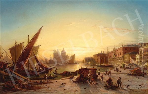 Venice Oil Painting by Louis Mecklenburg