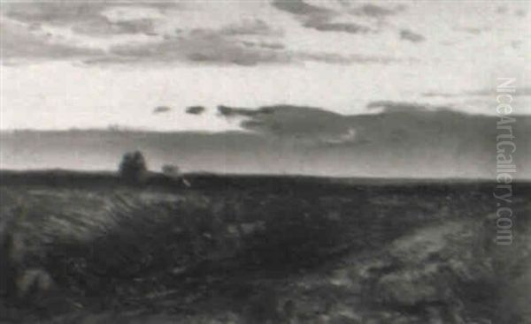 Dachauer Moor Oil Painting by Emilie Mediz-Pelikan