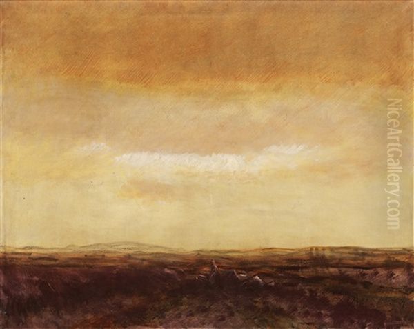 Trench Oil Painting by Laszlo Mednyanszky