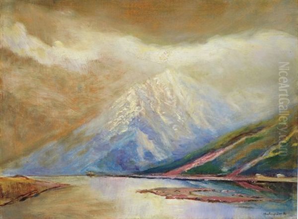 Tatra Mountains Oil Painting by Laszlo Mednyanszky