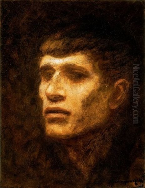 Csavargo (tramp) Oil Painting by Laszlo Mednyanszky