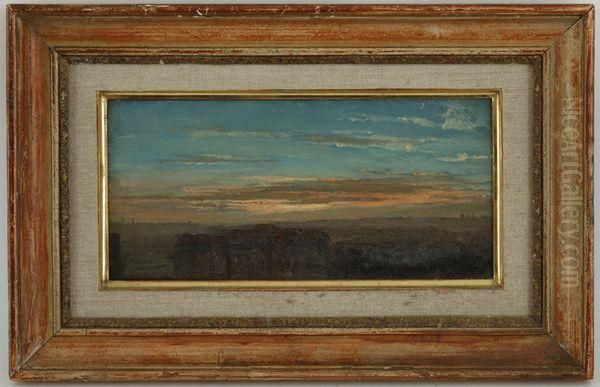 Arles LeSoir Oil Painting by Leon Rodolphe Berthoud