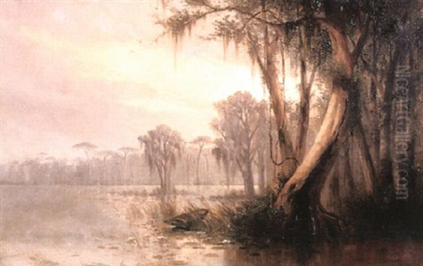 After A Storm Oil Painting by Joseph Rusling Meeker