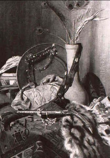 Stilleben Mit Antiquitaten Aus Dem Orient Oil Painting by Rudolf von Mehoffer