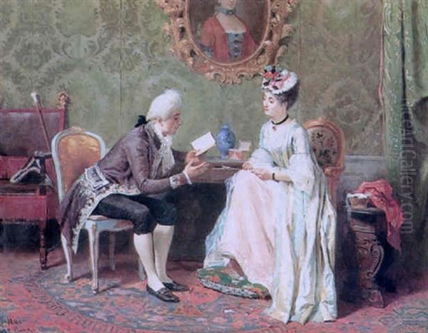 An Enthralling Love Story Oil Painting by Paolo Mei