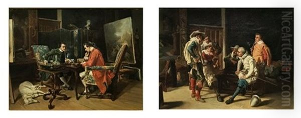 Cavaliers Oil Painting by Jean-Louis-Ernest Meissonier