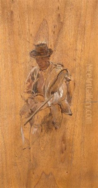 Berger Brigasse Oil Painting by Jean-Louis-Ernest Meissonier