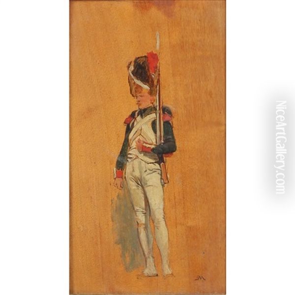Grenadier Oil Painting by Jean-Louis-Ernest Meissonier