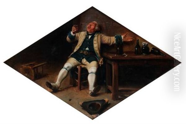 Vive Le Vin Oil Painting by Jean-Louis-Ernest Meissonier