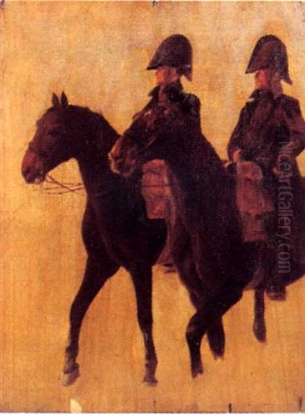Officiers Generaux, De Retour De Campagne Oil Painting by Jean-Louis-Ernest Meissonier