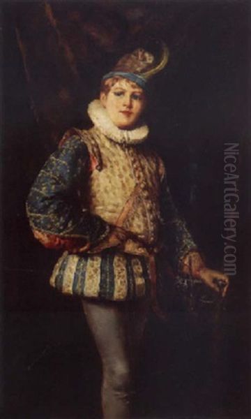 Le Page Oil Painting by Jean-Louis-Ernest Meissonier