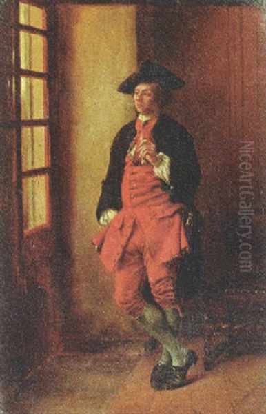 Gentleman With A Pipe Oil Painting by Jean-Louis-Ernest Meissonier