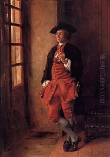 Le Fumeur Oil Painting by Jean-Louis-Ernest Meissonier