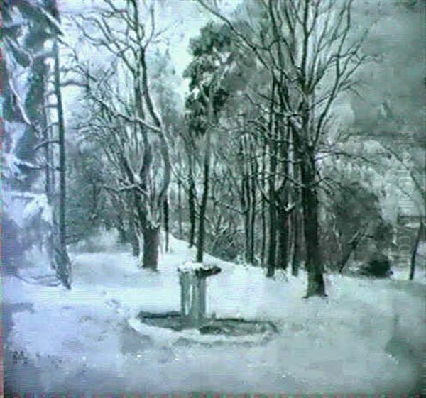 Arbres A Poissy Oil Painting by Jean-Louis-Ernest Meissonier