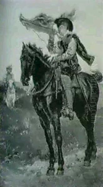 Signal Zur Sammlung Oil Painting by Jean-Louis-Ernest Meissonier