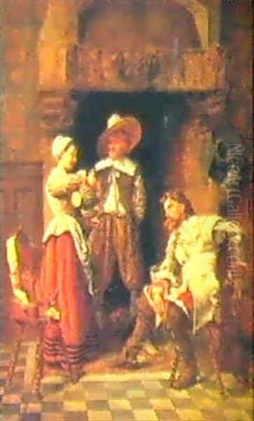 The Dispatch Bearers Oil Painting by Jean-Louis-Ernest Meissonier