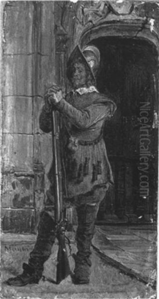 Etude D'un Homme D'armes Oil Painting by Jean-Louis-Ernest Meissonier