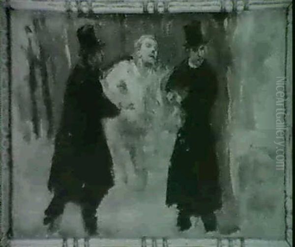 Etude Pour Un Duel Oil Painting by Jean-Louis-Ernest Meissonier