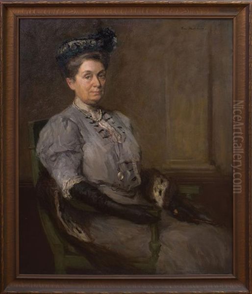 Portrait Of Mrs. Albert Arnold Sprague Oil Painting by Gari Julius Melchers